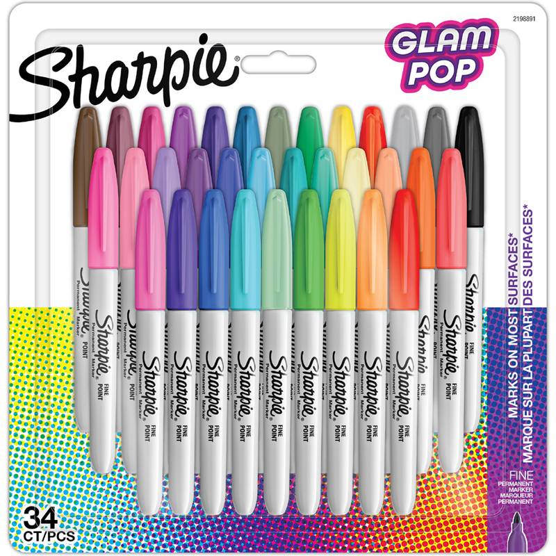 Sharpie Marker Permanentmarker Fine Glam Pop 6er Blister