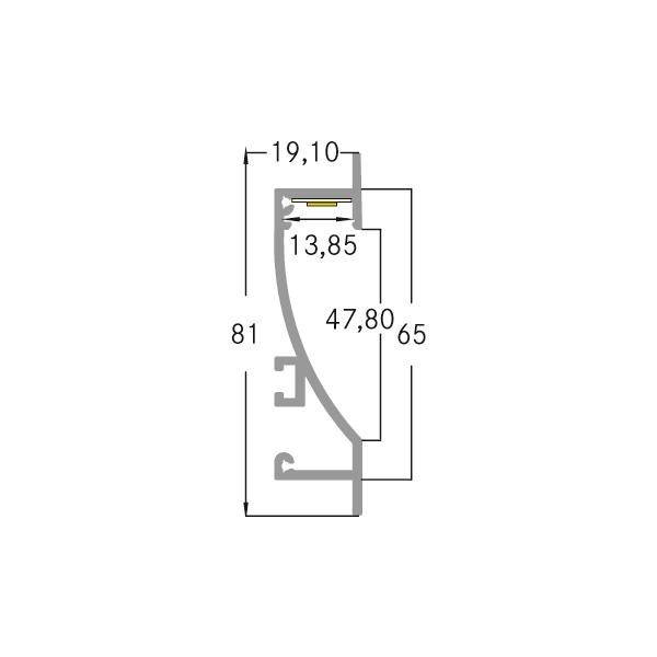 Brumberg Leuchten Nischenprofil 2000mm 53650260