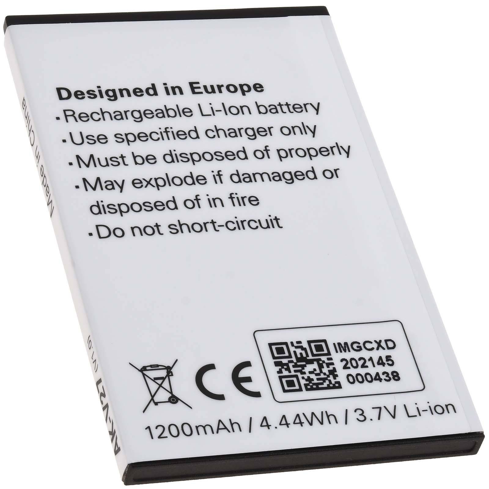 Akku für Seniorenhandy Emporia Simplicity / V27 / Typ AK-V27, 3,7V, Li-Ion