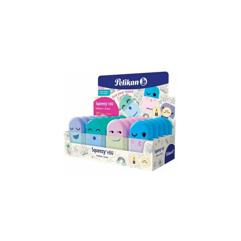 Display Radierer Squeezy You, sortiert PELIKAN 400193850