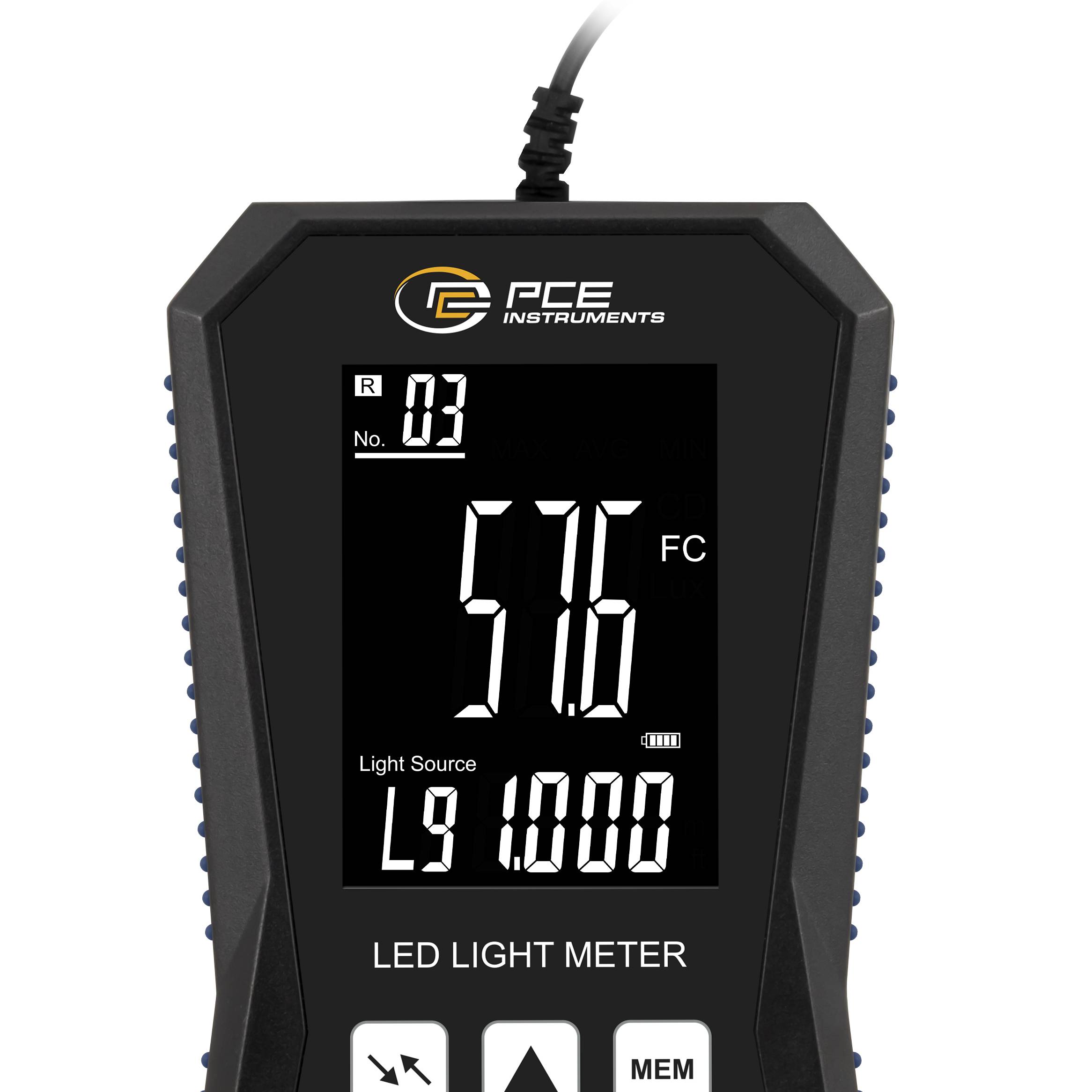 PCE Instruments PCE-LED 30 PCE-LED 30 LED-Luxmeter 40 - 400000 lx