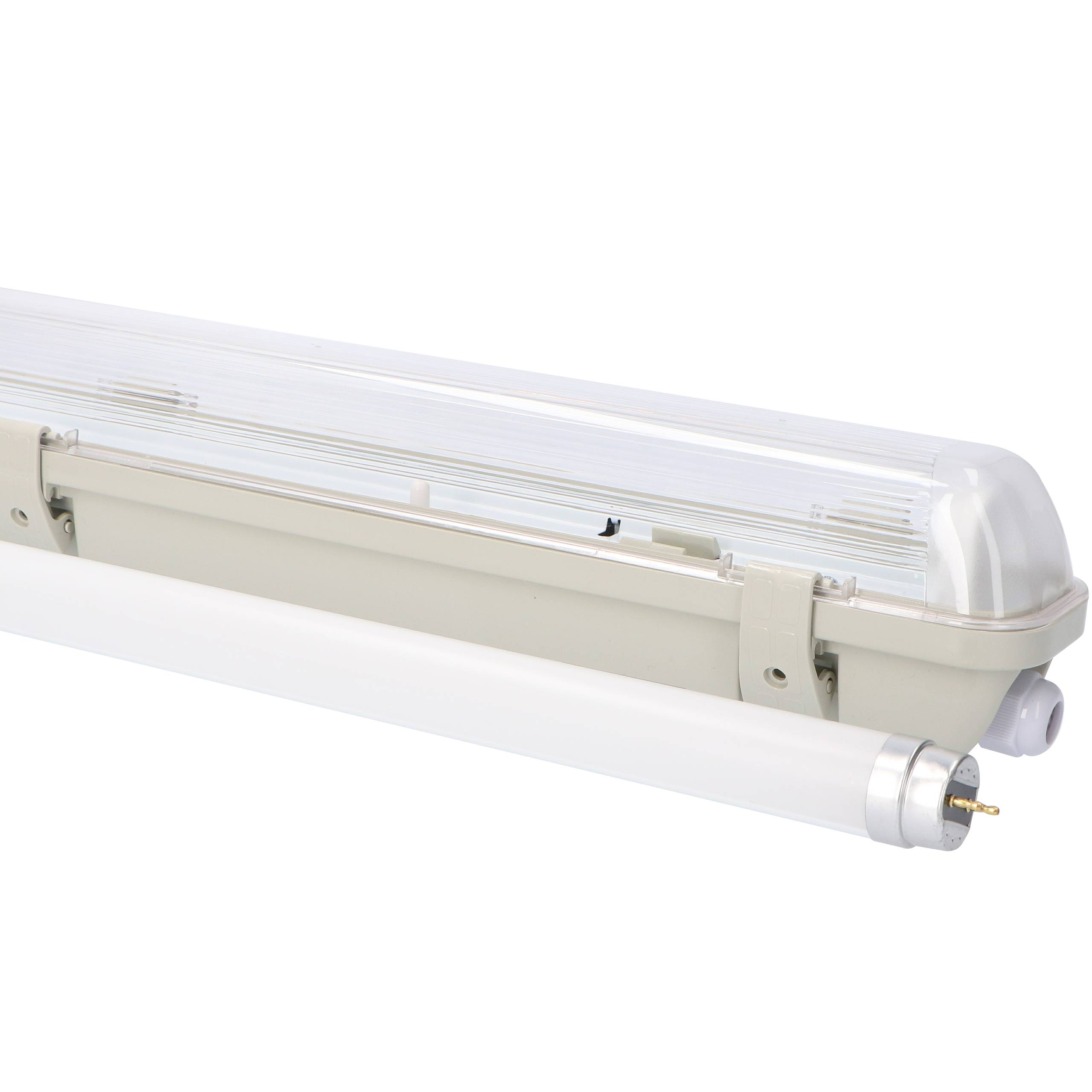 LED's light Feuchtraumleuchte mit HF-Bewegungsmelder und LED-Röhre 150 cm 20W neutralweiß IP65