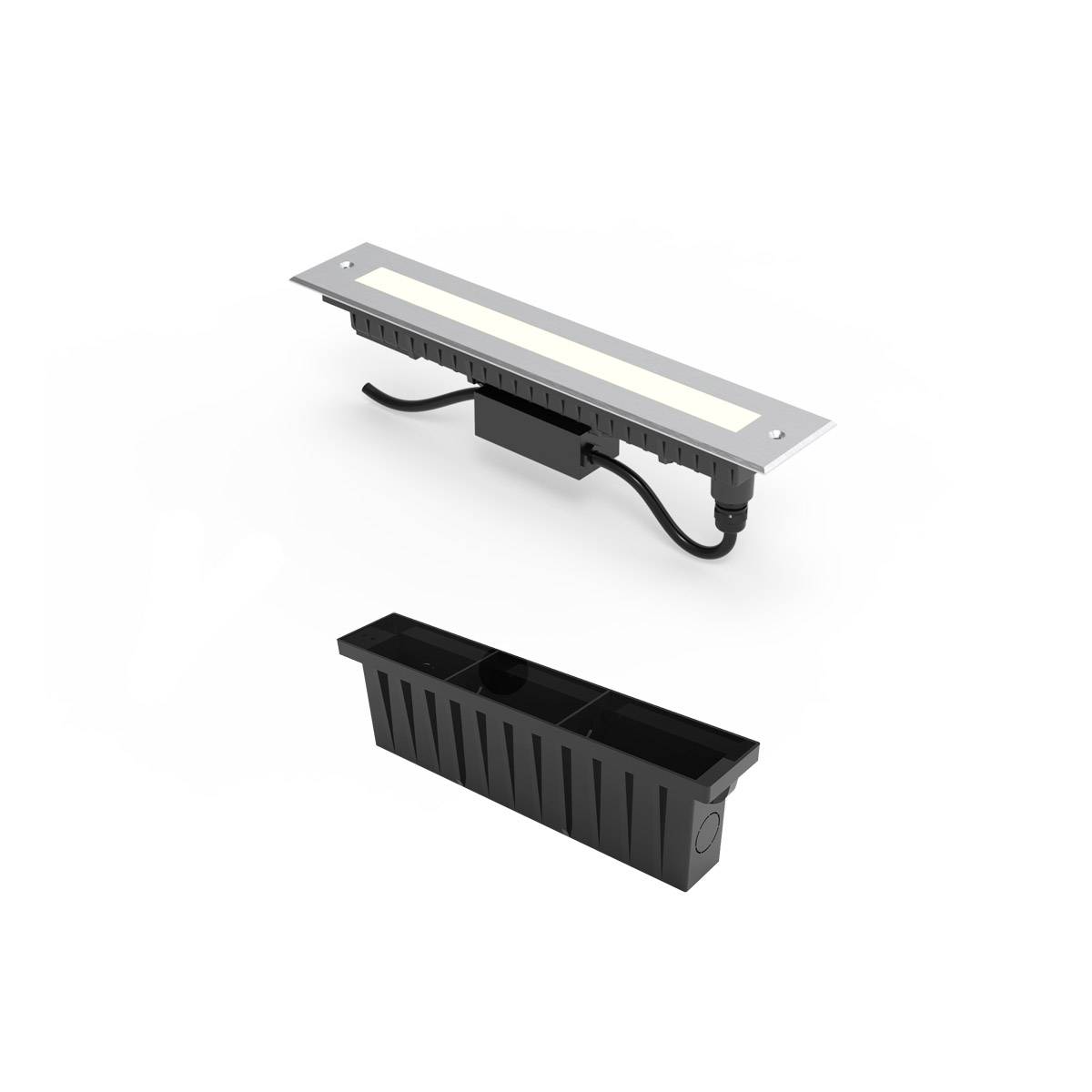 LED Bodeneinbau -EDS/BL67100802Alu IP67 -8W -3000K -147lm