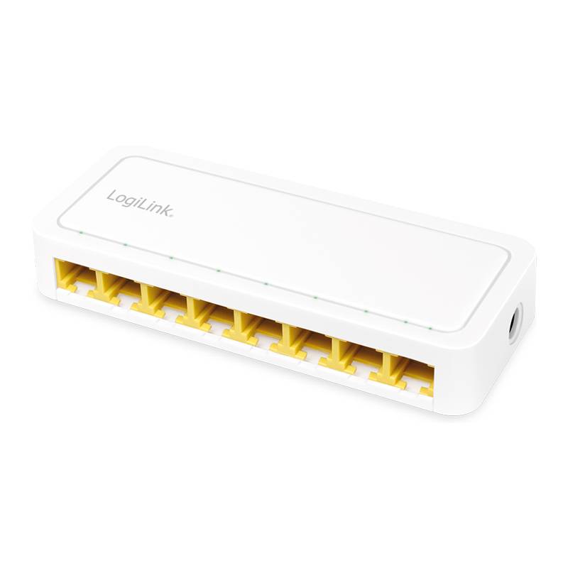 LogiLink Desktop Netzwerk Switch weiß