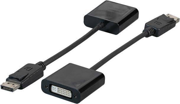 EFB Elektronik DisplayPort Adapter DP Stecker auf DVI 24+5 Buchse zum Anschluss von Digital/Display/Video