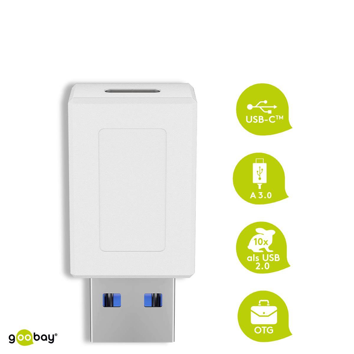 goobay Super Speed Adapter USB-A 3.2 > USB-C Adapter