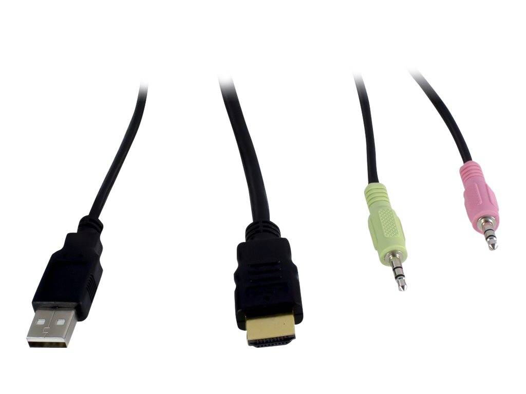 Inter-Tech KVM Switch AS-21HA HDMI, 2 Port, Metall Signalsteuerung KVM KVM