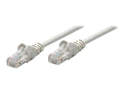 Intellinet 340427 RJ45 Netzwerkkabel, Patchkabel CAT 6 U/UTP 0.50 m Grau 1 St.