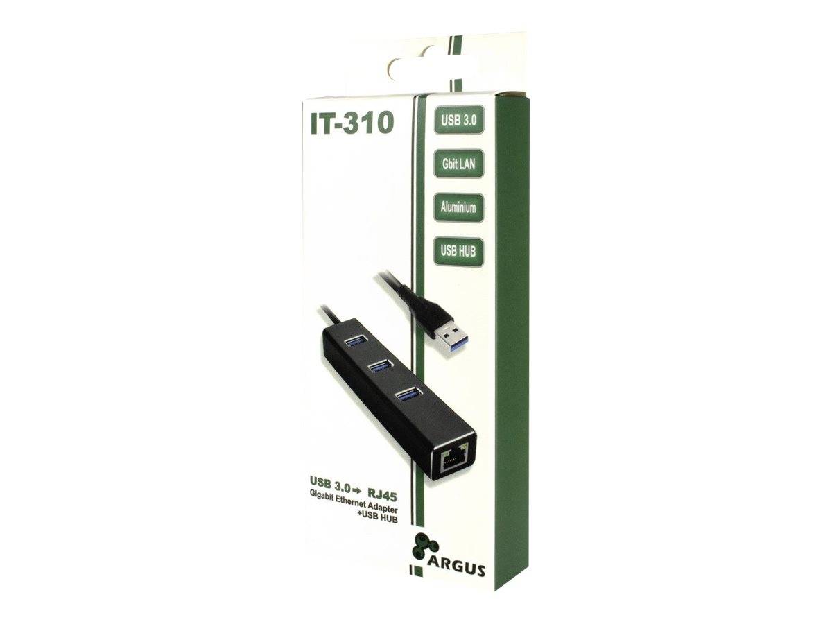 Inter-Tech LAN-Adapter Argus IT-310 USB-A Gigabit Ethernet USB-Adapter