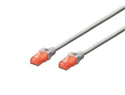Digitus DK-1617-100 RJ45 Netzwerkkabel, Patchkabel CAT 6 U/UTP 10.00 m Grau Halogenfrei 1 St.