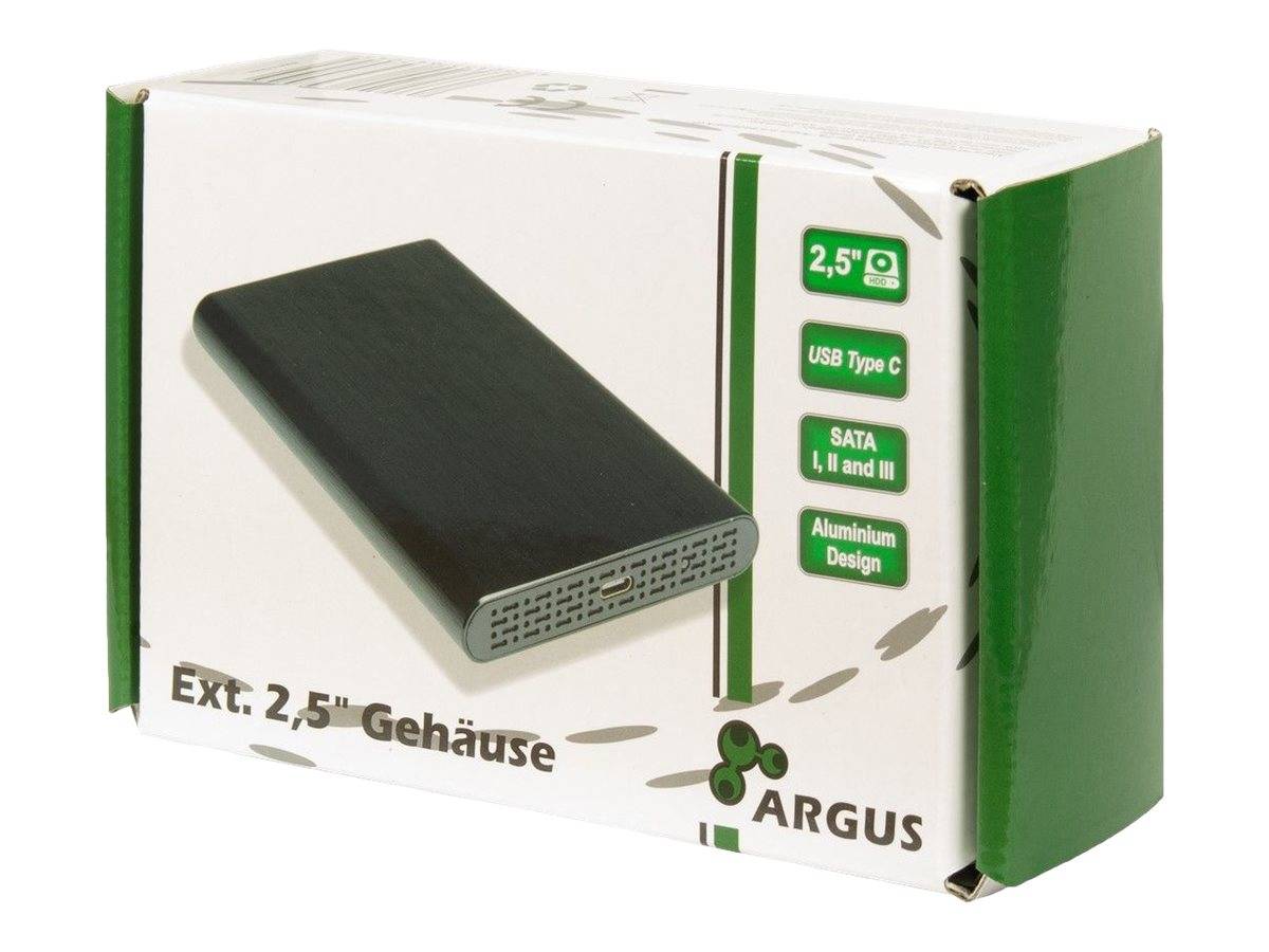 Inter-Tech HDD Gehäuse 2,5 Argus GD-25010 mit USB 3.1 Gen2 retail Externe