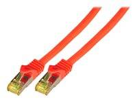 RJ45 Patchkabel Cat.6A S/FTP LSZH -- Cat.7 Rohkabel rot 2m