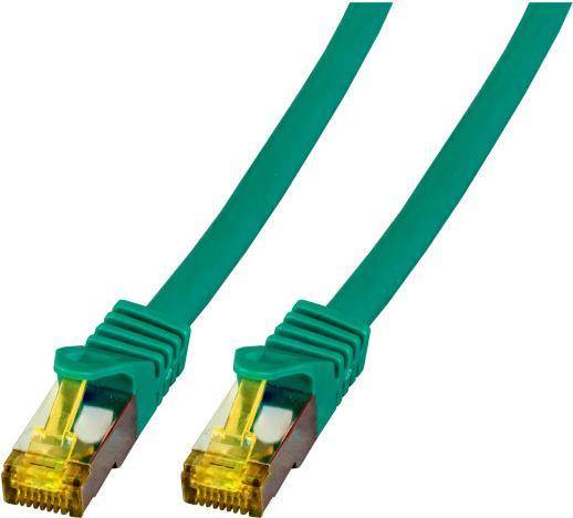 RJ45 Patchkabel Cat.6A S/FTP LSZH -- Cat.7 Rohkabel grau 10m