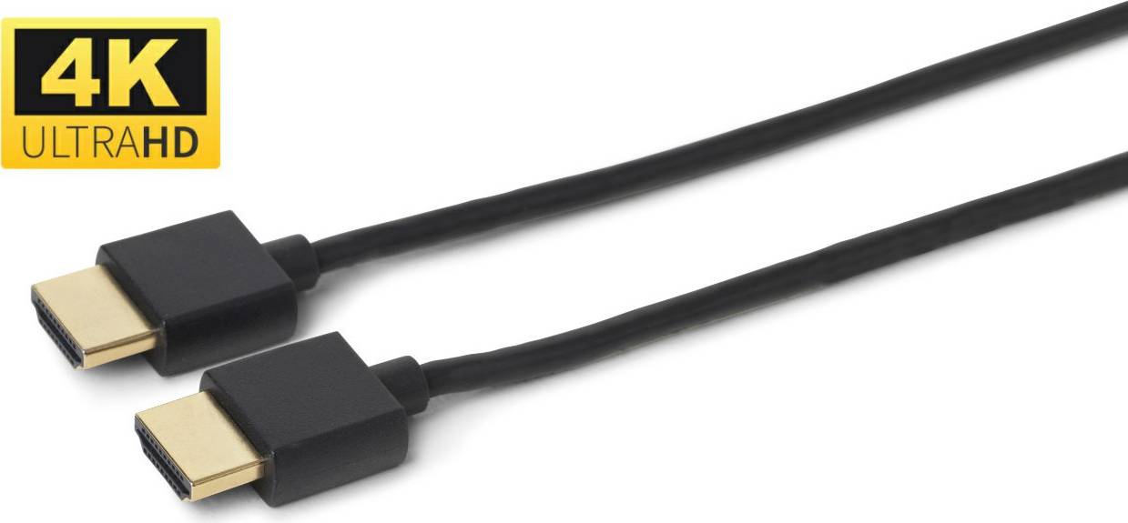 4K HDMI Cable Slim 0.5m HDM19190.5BSV2.0