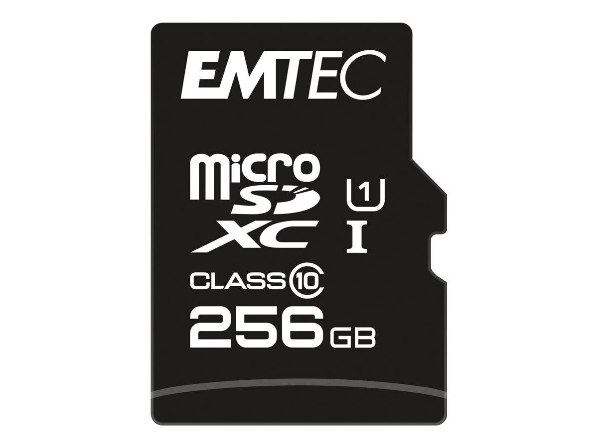 EMTEC mSD 256 GB UHS-I U1 EliteGold Secure Digital SD