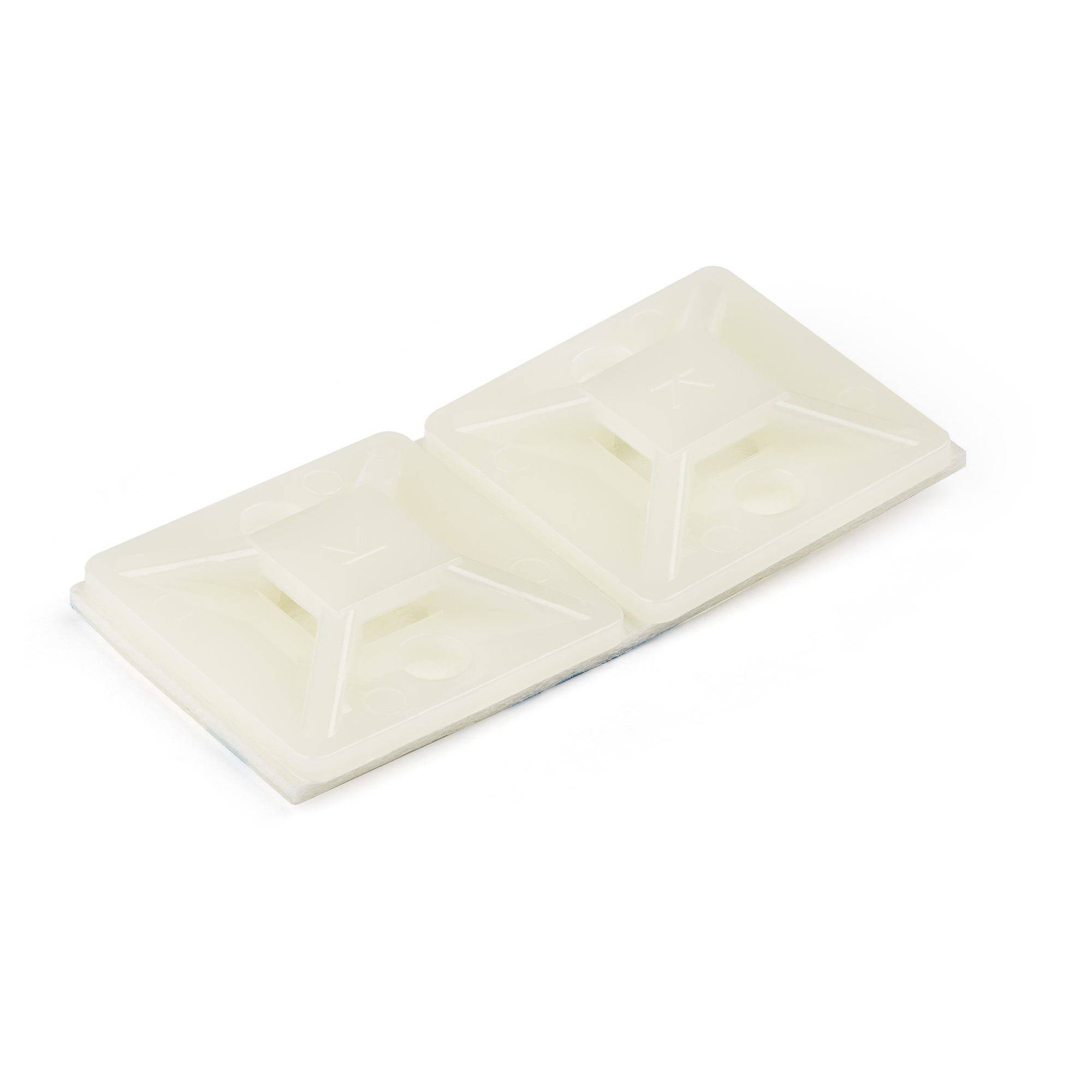 StarTech.com 100 Pack Cable Tie Mounts with Adhesive Tape for 0.18 in. 4.6 mm Wide Ties Nylon/Plastic Zip