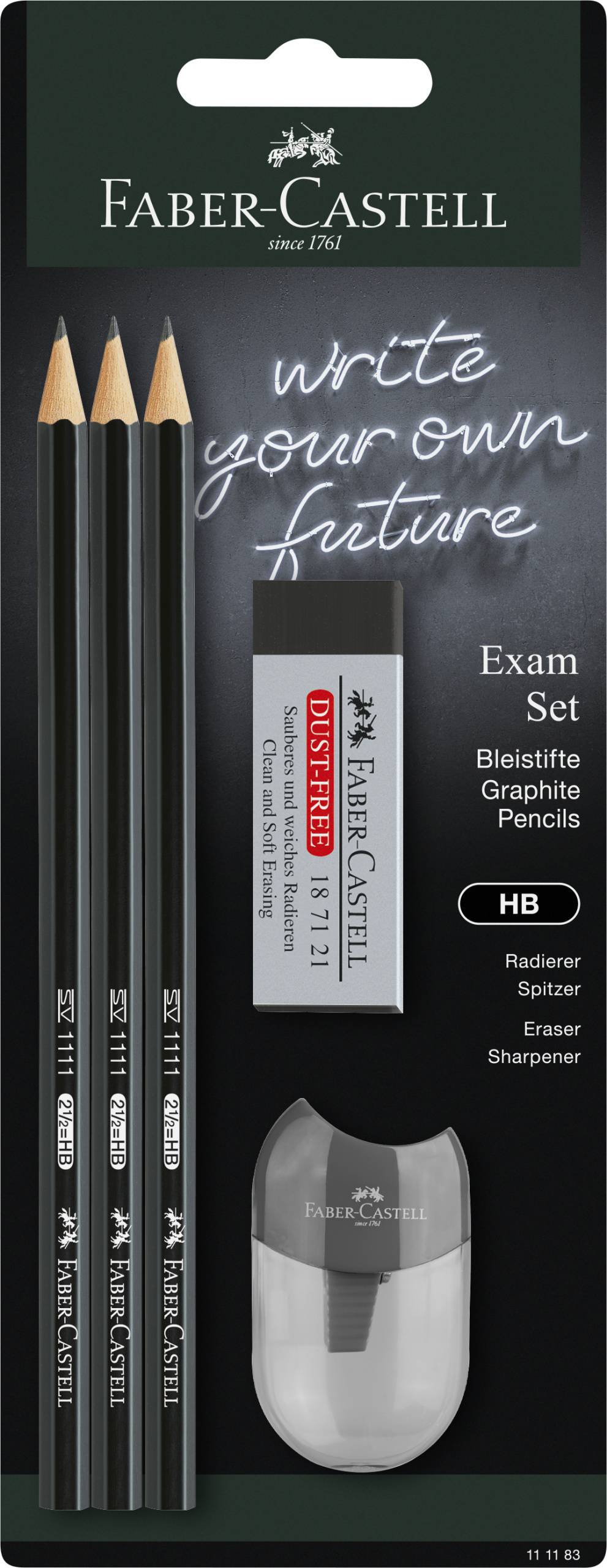 FABER-CASTELL - Bleistift 1111 Exam Set BK