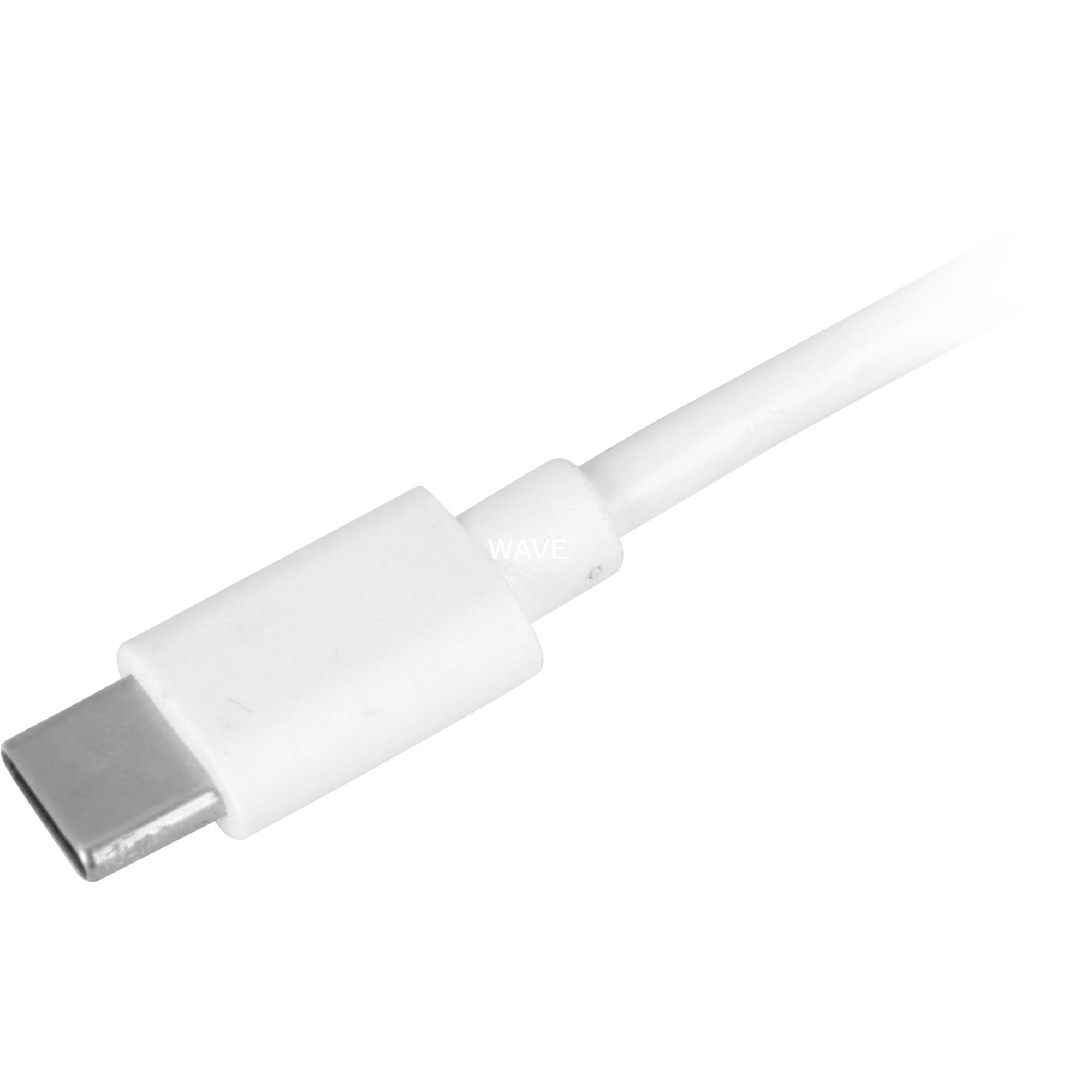 Sharkoon USB 2.0 Kabel USB-A Stecker> USB-C Stecker WEISS - Kabel - Digital/Daten
