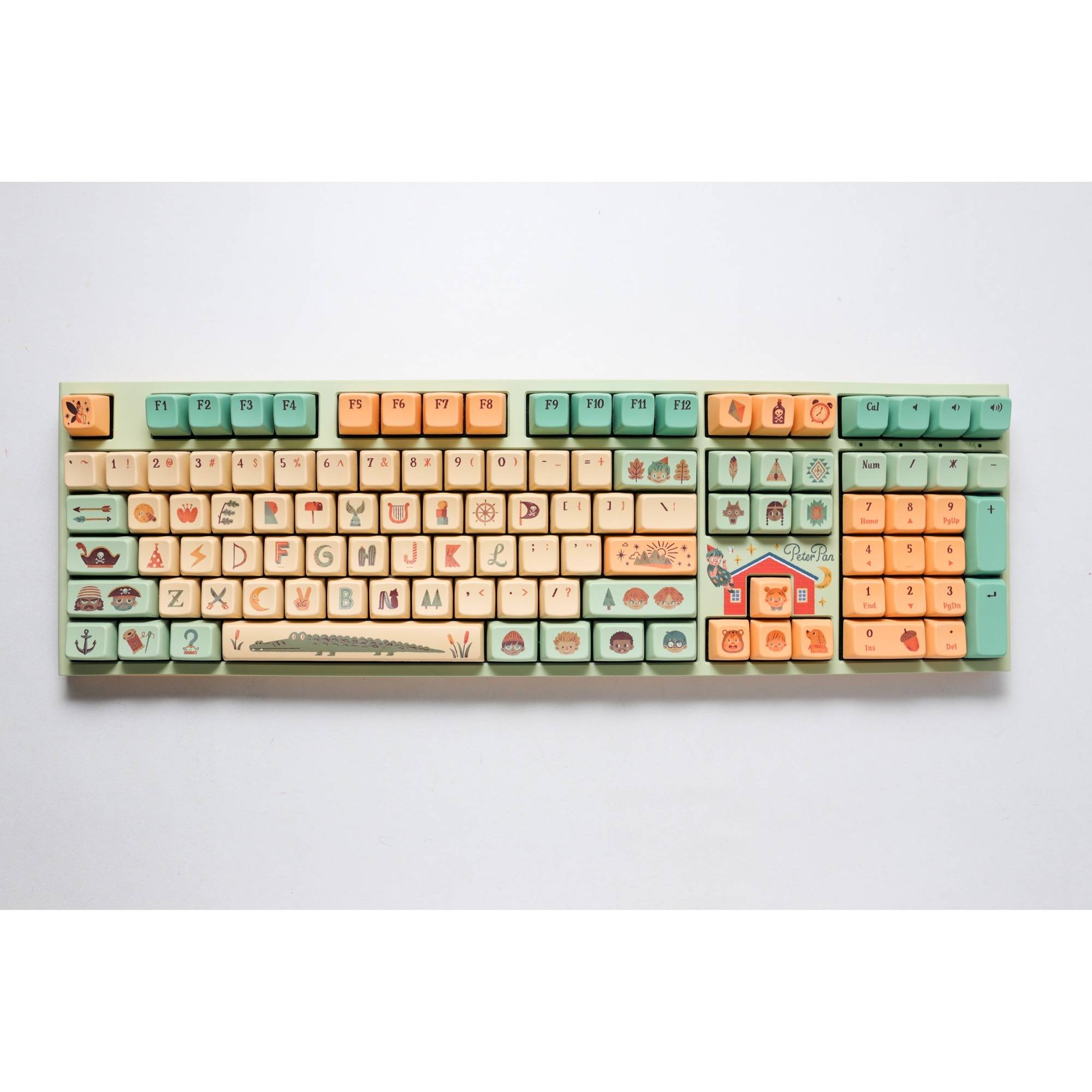 Ducky x Dimanche One 2 Pro Gaming Tastatur, Peter Pan - Varmilo V2 Iris (US)