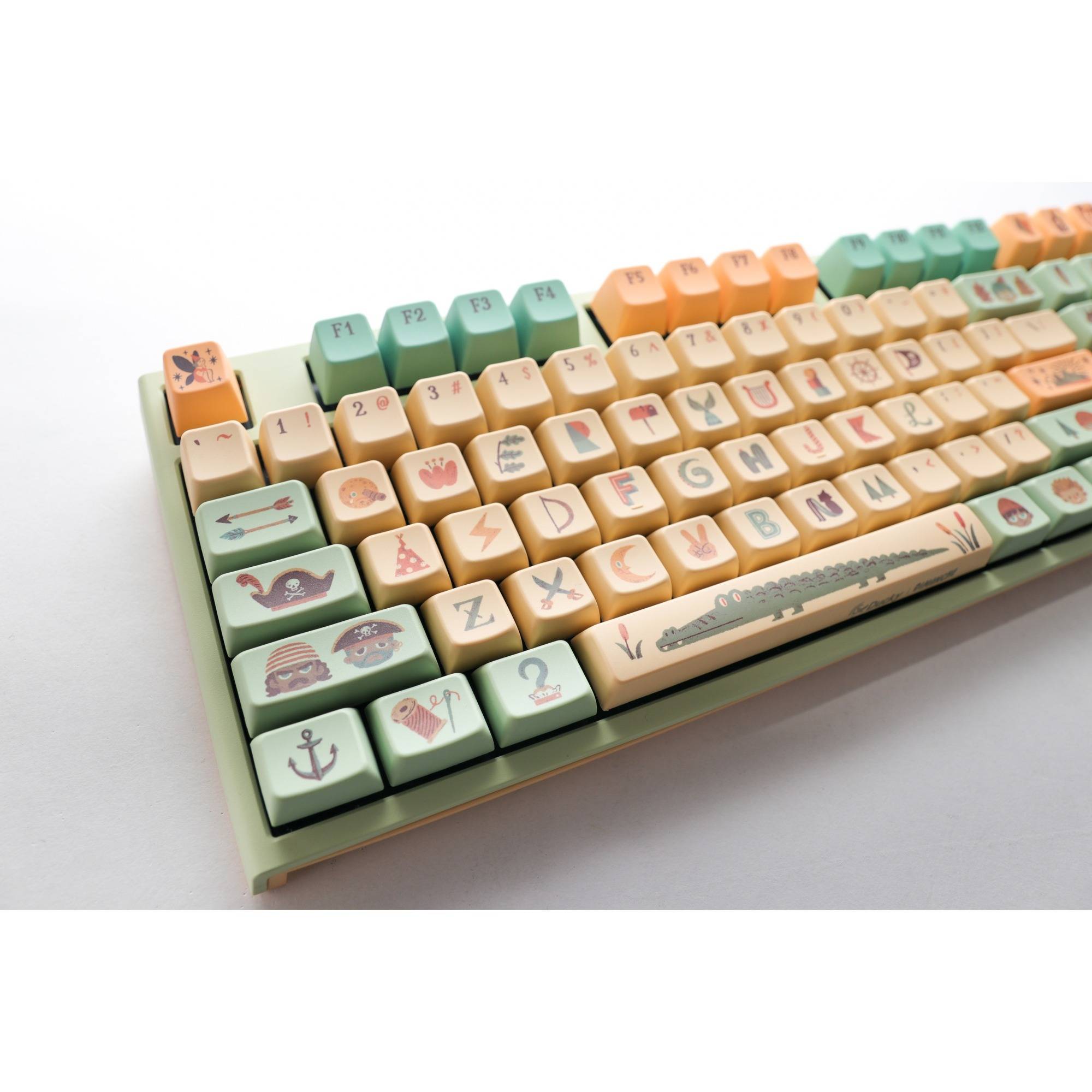 Ducky x Dimanche One 2 Pro Gaming Tastatur, Peter Pan - Varmilo V2 Iris (US)