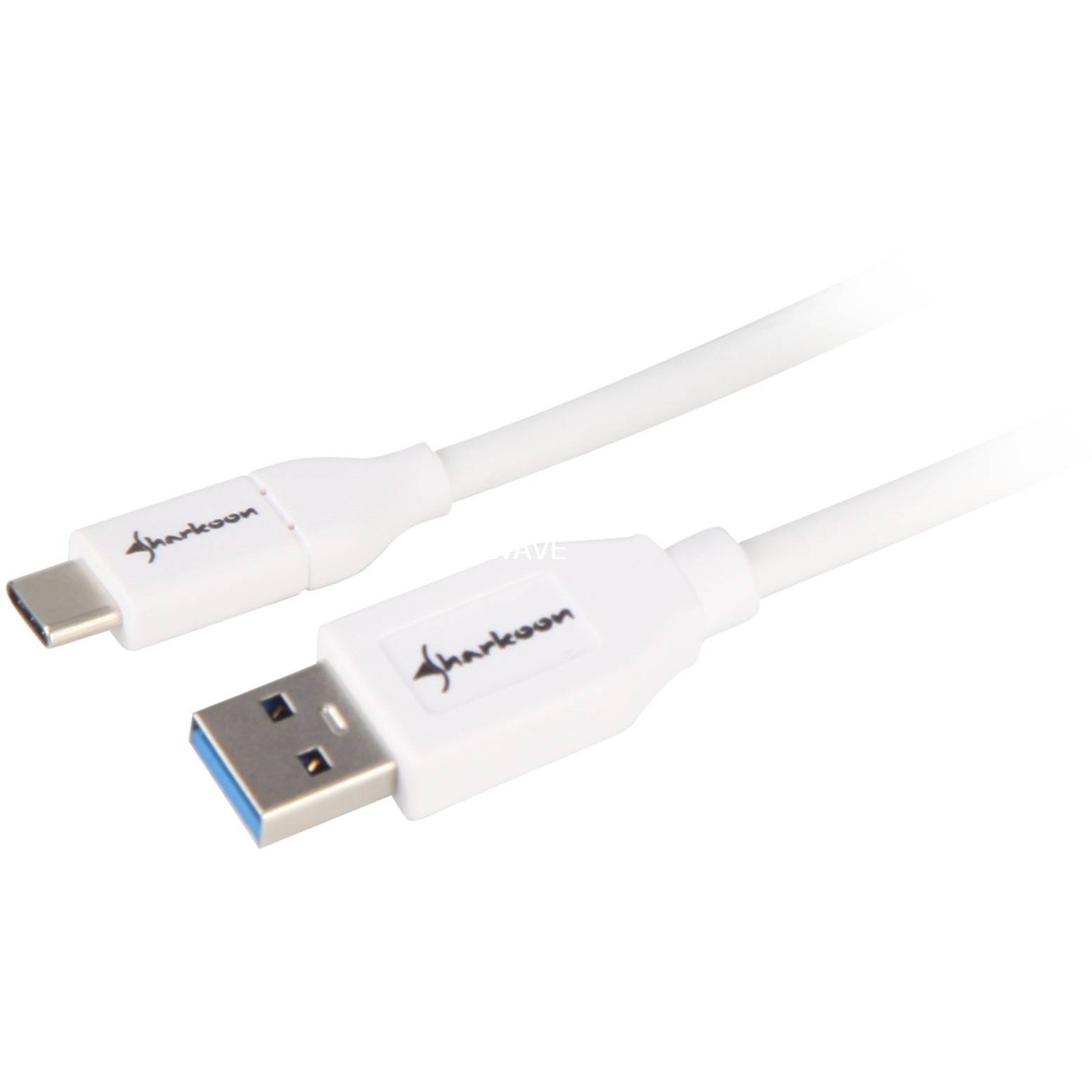Sharkoon USB 3.1 A-C wh - Digital/Daten - Kabel - Digital/Daten