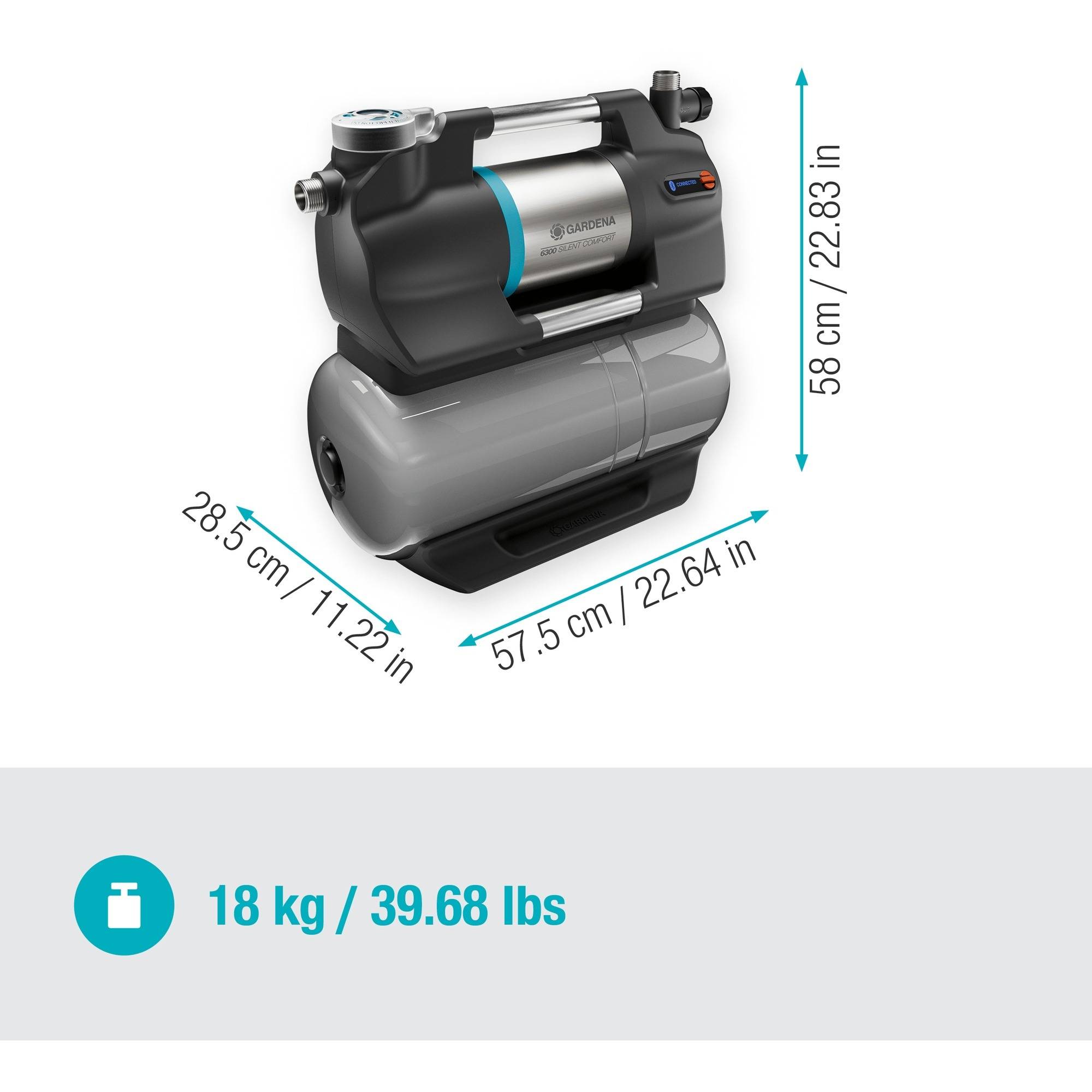 GARDENA 09068-20 Hauswasserwerk 6300 SilentComfort