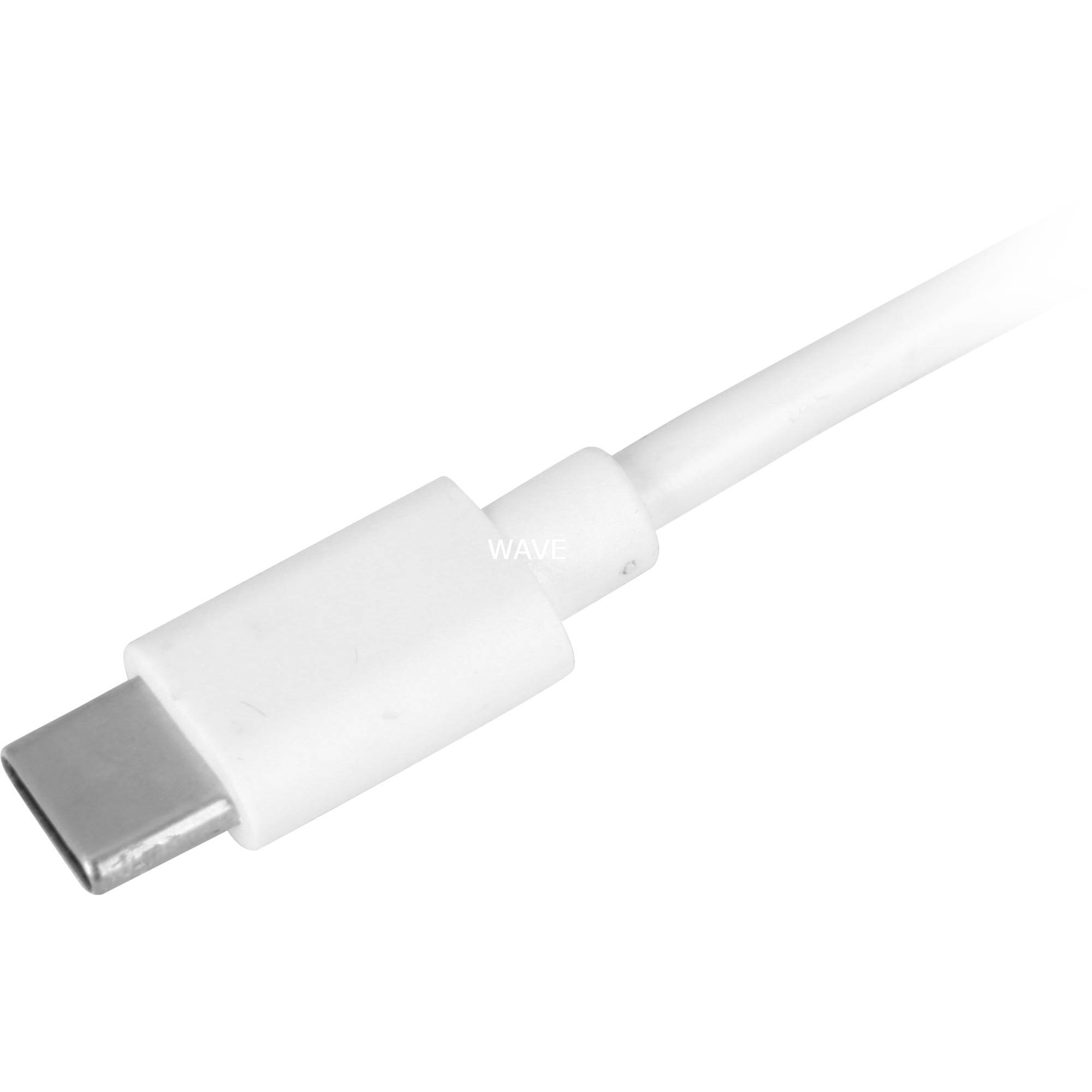 Sharkoon USB 2.0 Kabel USB-A Stecker> USB-C WEISS - Kabel - Digital/Daten