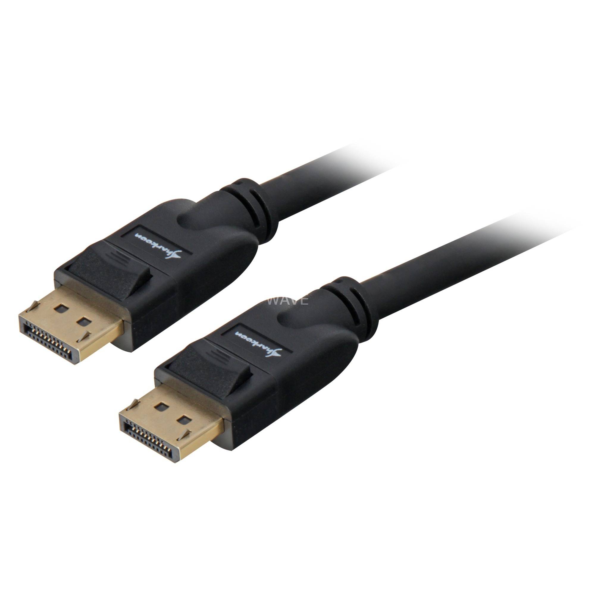 Sharkoon Kabel Displayport St-St 4K schwarz - Kabel - Digital/Display/Video