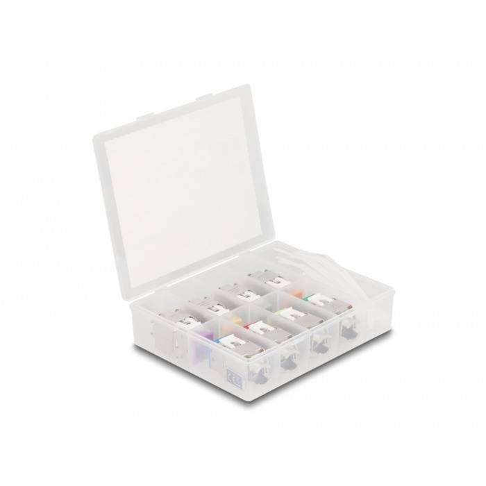 Delock Keystonemodul RJ45 Buchse zu LSA Cat.6A werkzeugfrei