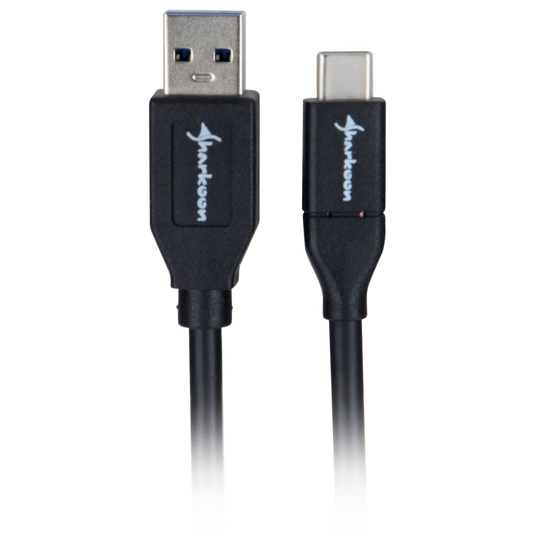 Sharkoon USB 3.1 A-C bk - Digital/Daten - Kabel - Digital/Daten