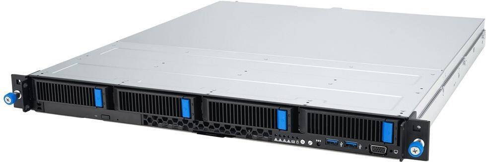 ASUS Rack 1U RS300-E12-PS4/350W Intel C262 LGA1700 95W 4xDDR5 4400/4000/3600 4x3.5"/2.5" NVMe Serial Attached SCSI SAS