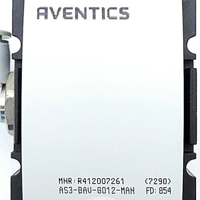 Aventics, 3/2-Absperrventil AS3-BAV-G012-MAN, mechanisch betätigt,SKU: R412007261
