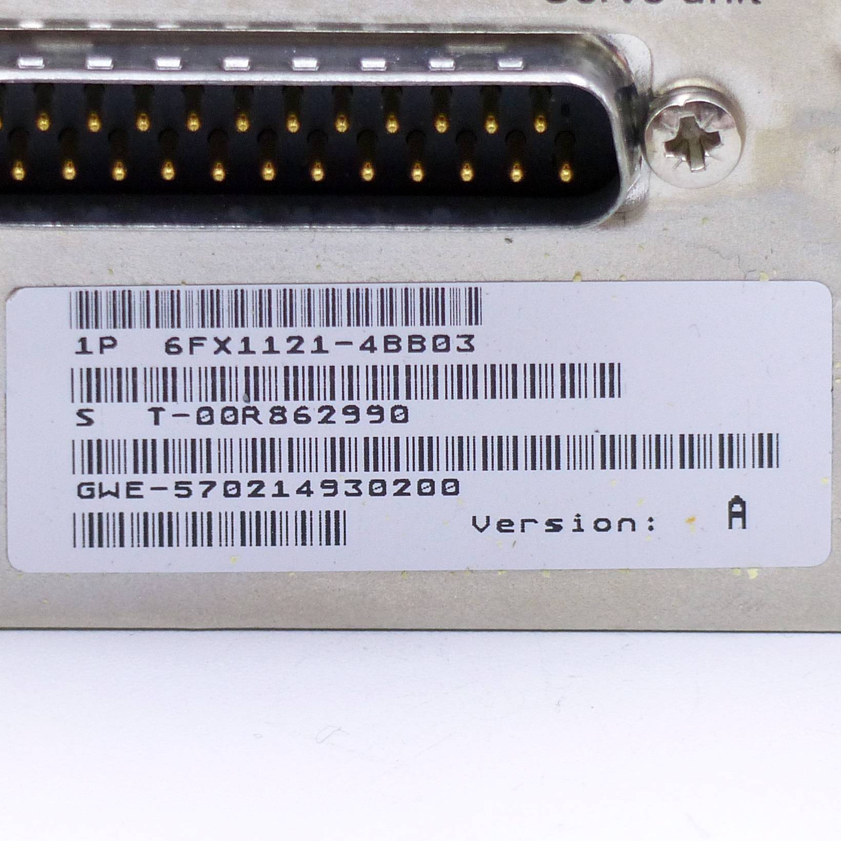 Siemens Interface Modul S T-00R862990 (6FX1121-4BB03)