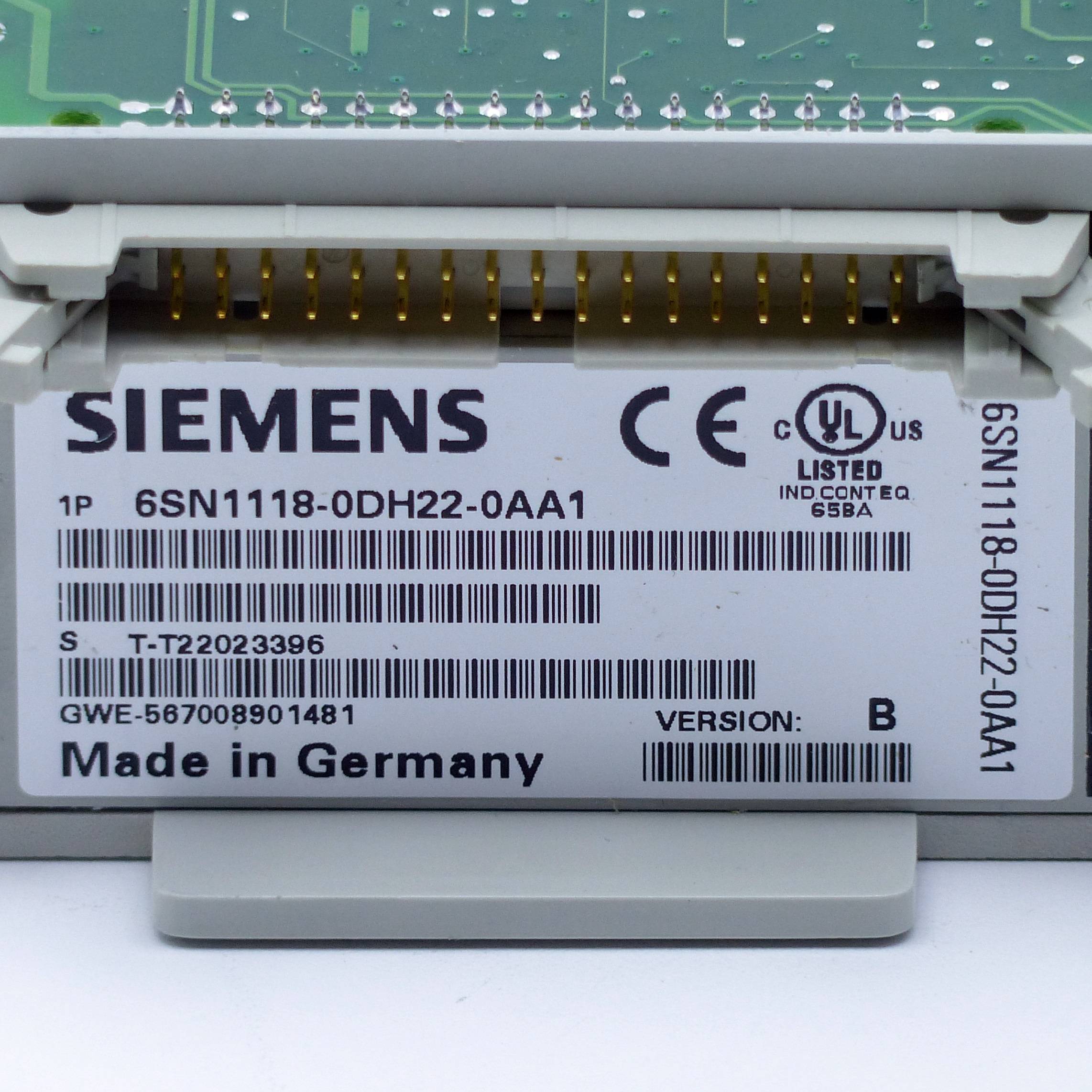 Siemens Simodrive Regelungseinschub 6SN1118-0DJ22-0AA1 (6SN1118-0DH22-0AA1)