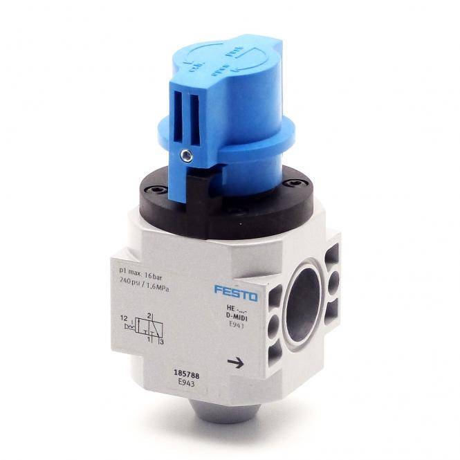 FESTO 185788 LFR-1/2-D-MIDI-KG-A Wartungseinheit Druckluft, Inerte Gase Betriebsdruck (max.) 12 bar
