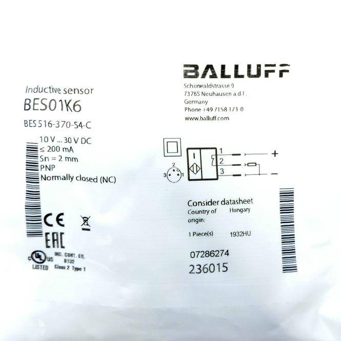 BALLUFF Induktiver Sensor BES01K6 (BES 516-370-S4-C)
