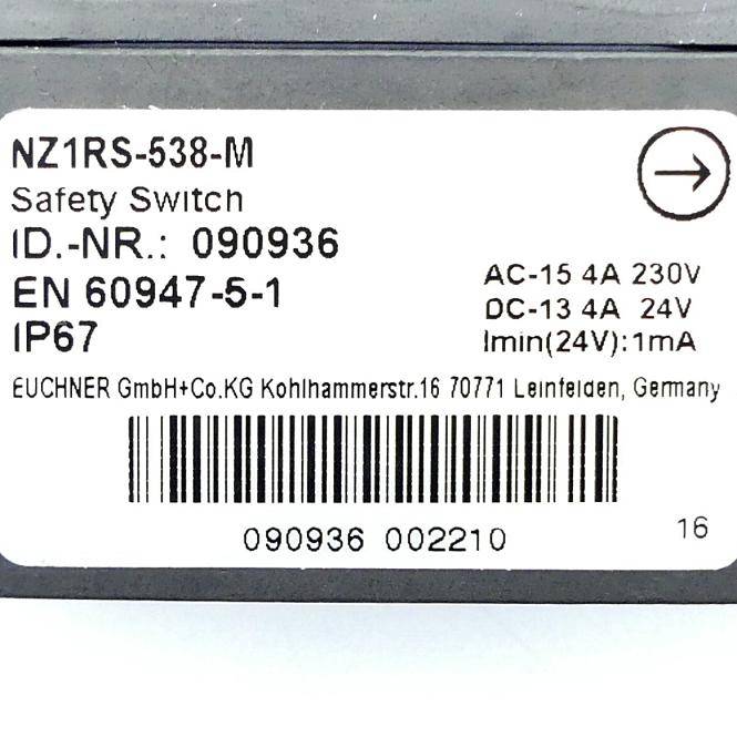 Euchner Sicherheitsschalter NZ1RS-538-M (090936)