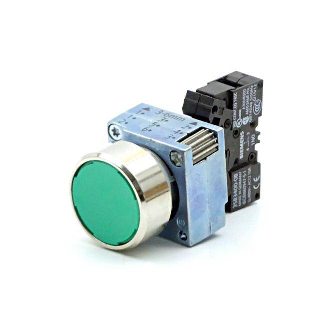 Siemens 2 Stück Drucktaster grün 3SB3602-0AA41 (3SB3602-0AA41)