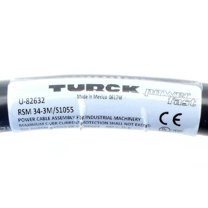 Turck Leistungskabel U-82632 (RSM 34-3M/S1055)