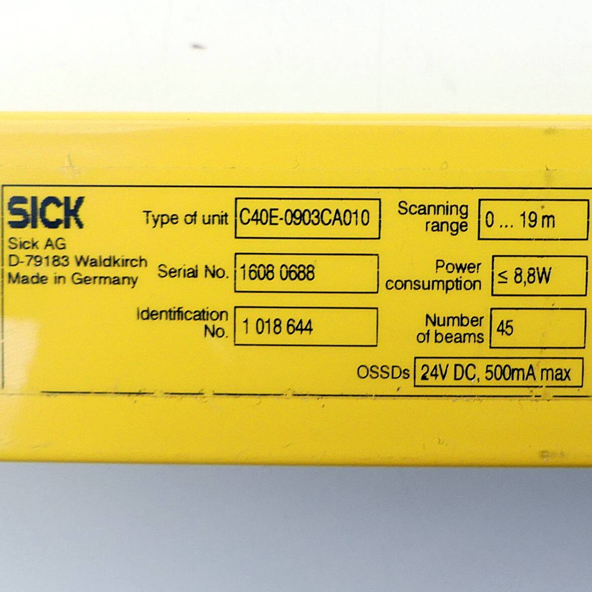 Sick Lichtvorhang Empfänger C40E-0903CA010