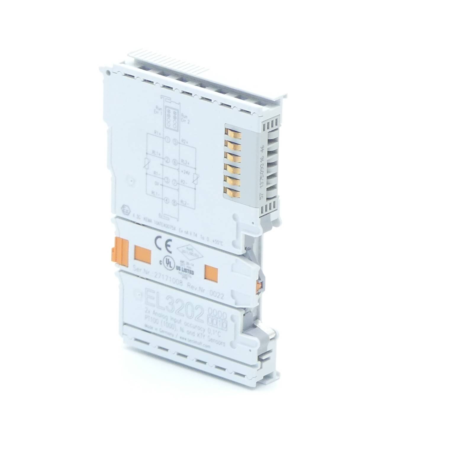 Beckhoff Automation EtherCAT-Klemme 2-Kanal-Analog-Eingang EL3202 ( EL 3202 )