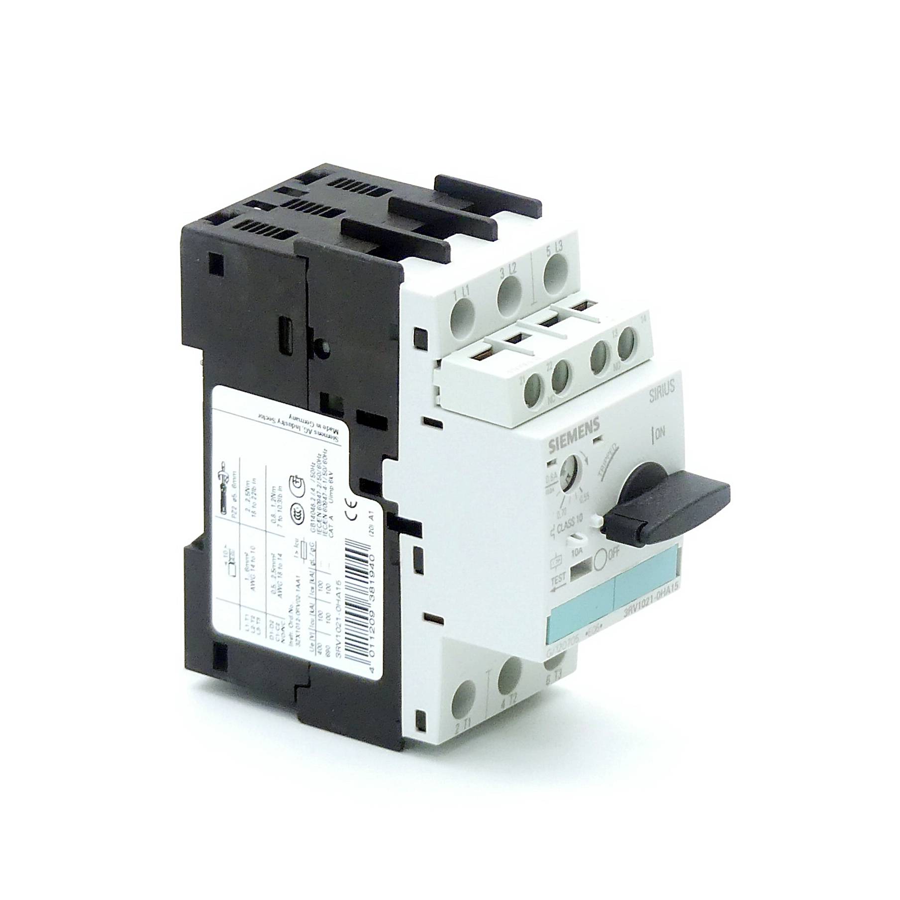 SIEMENS 3RV1 021-0HA15 (EAN:4011209381940)