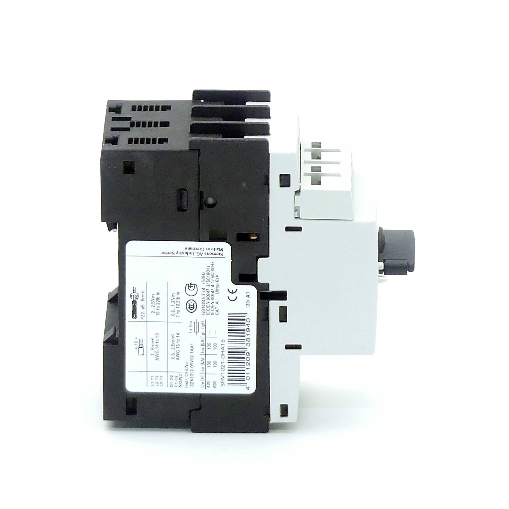 SIEMENS 3RV1 021-0HA15 (EAN:4011209381940)