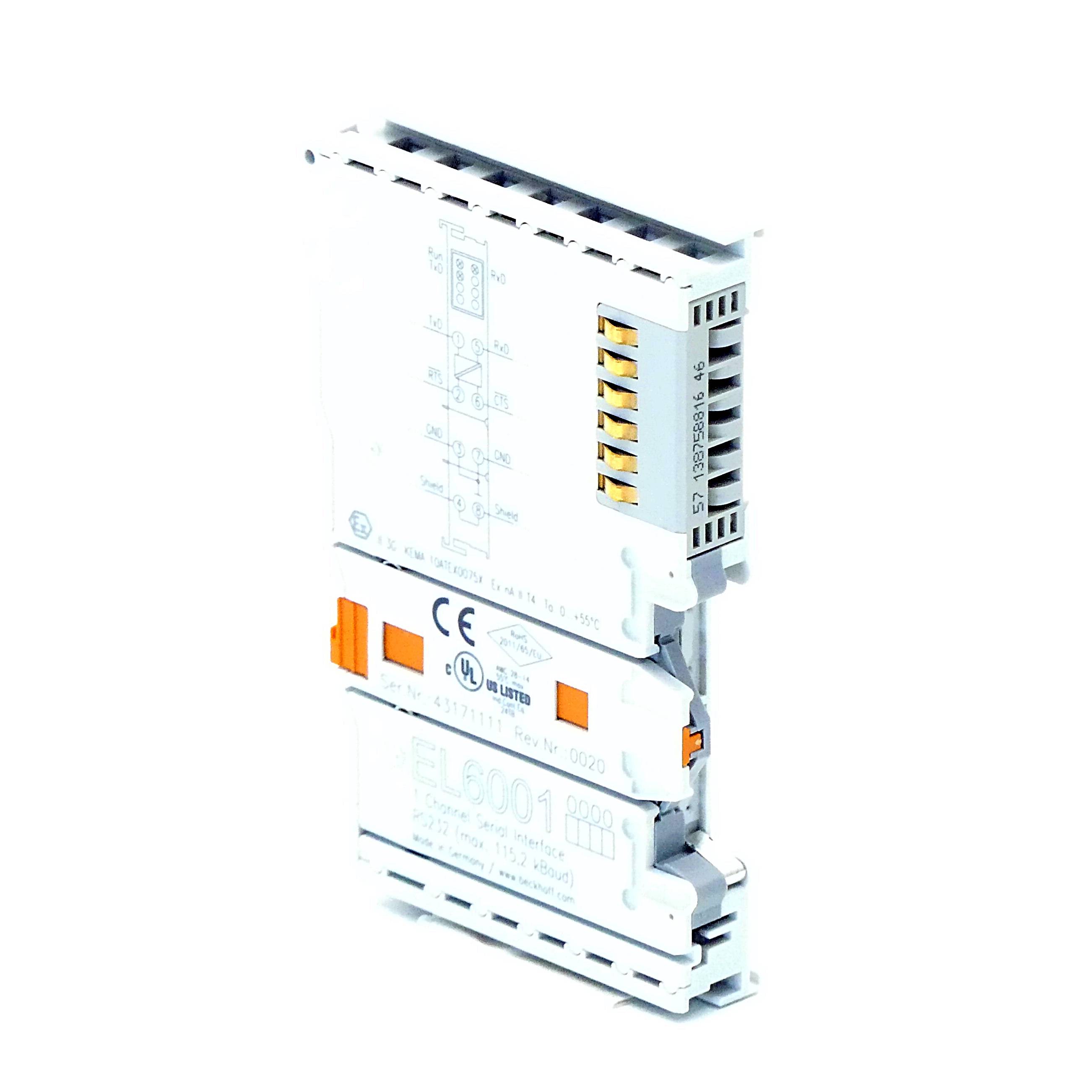 BECKHOFF EL6001 (EtherCAT: Serielle Schnittstelle RS232)