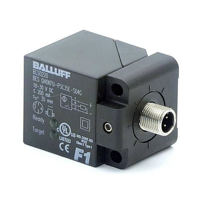 BALLUFF Induktiver Sensor BES0220 (BES Q40KFU-PSC35E-S04G)