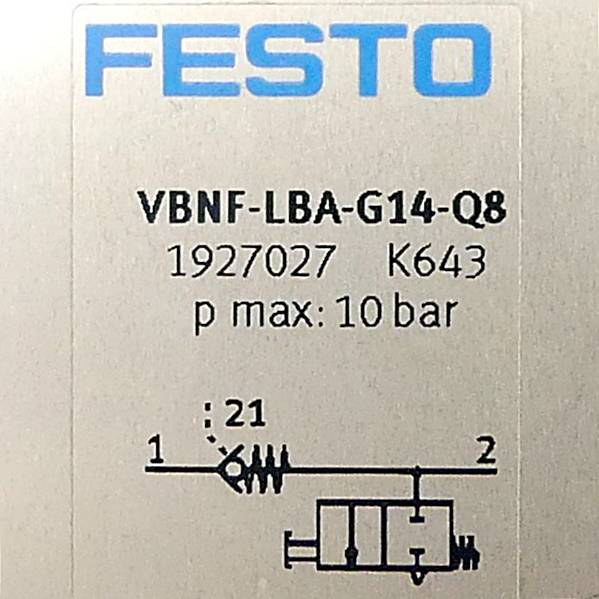 FESTO - VBNF-LBA-G14-Q8 - FESTO VBNF-LBA-G14-Q8