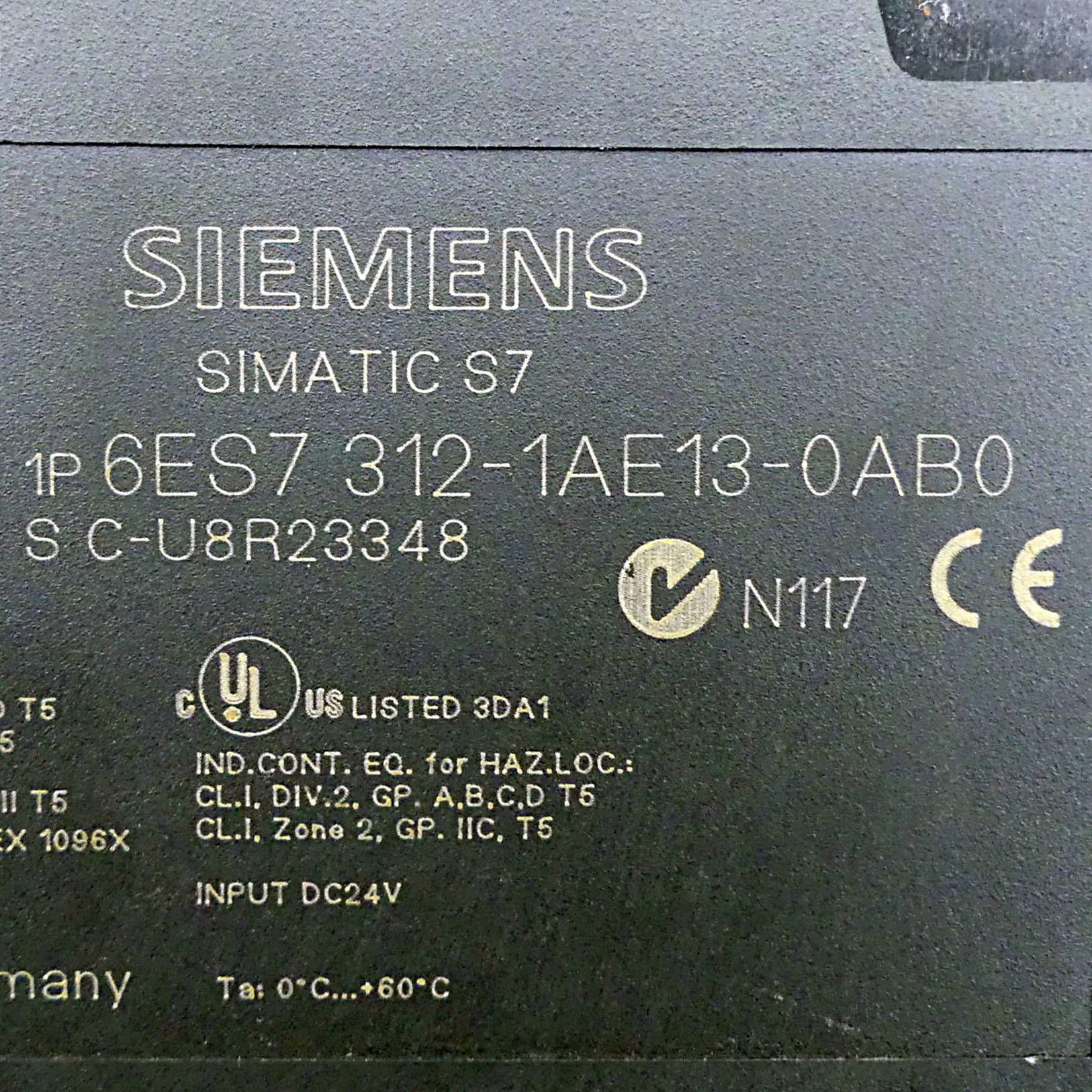 SIEMENS 6ES7 312-1AE13-0AB0 (EAN:4025515074427)