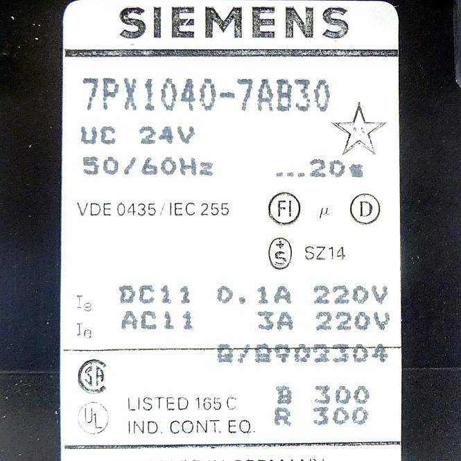 Siemens Zeitrelais 7PX10 40-7AB30 (7PX10 40-7AB30)
