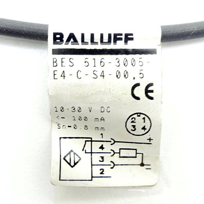 BALLUFF Induktiver Standardsensor BES00FY BES 516-3005-E4-C-S4-00,5 (BES 516-3005-E4-C-S4-00,5)