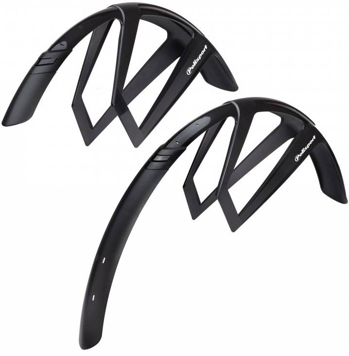 Polisport Fender Set 28 g -Mud 50 mm - schwarz